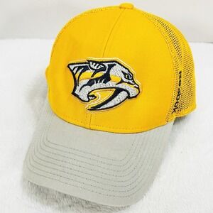 Nashville Predators Reebok Trucker Hat Cap Adjustable Snapback Yellow NHL Hockey